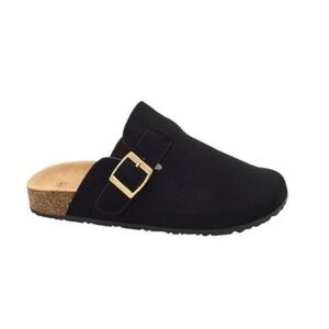 Women's Suede Clogs  Mules Cork Footbed Sandals Potato Shoes with Arch Support